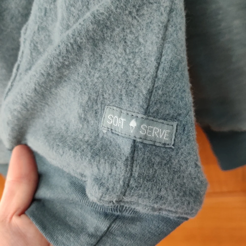 Soft Serve Women's Cloud Cotton Hoodie, Shark steel blue, Size L - Picture 4 of 5